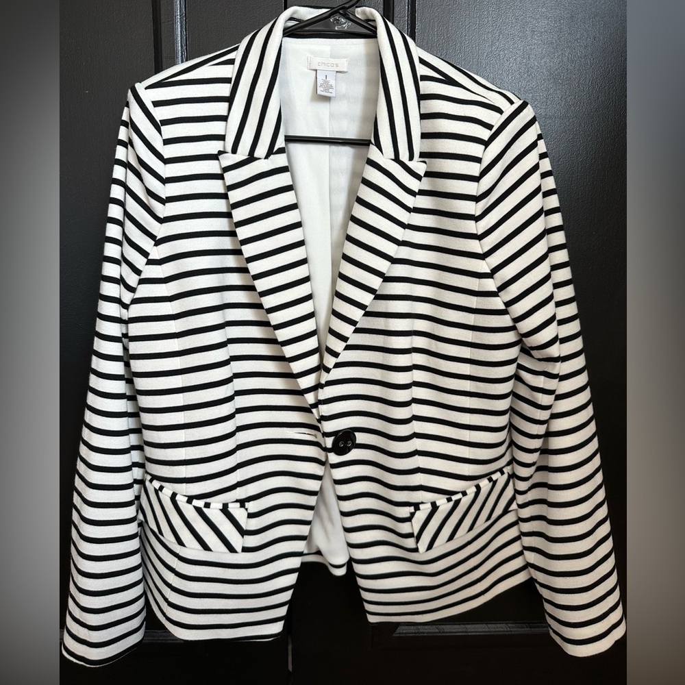 Chico’s Striped Blazer